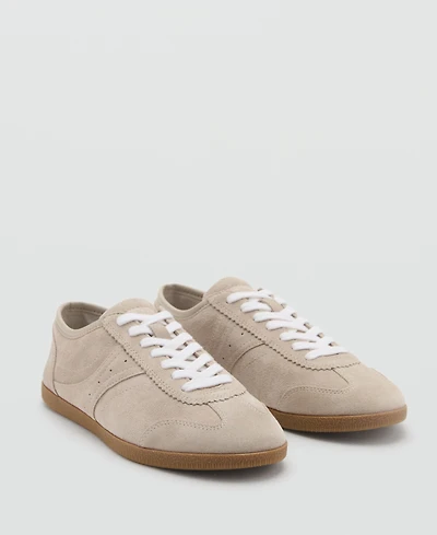 Mango Women's Suede Sneakers