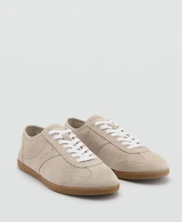 Mango Women's Suede Sneakers
