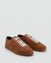 Mango Women's Suede Sneakers