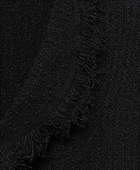 Mango Women's Frayed Trim Crossover Top