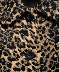 Mango Women's Leopard-Print Long Coat