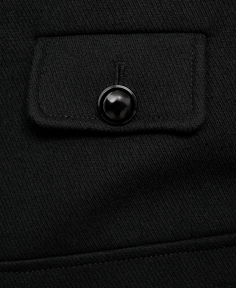 Mango Women's Jewel-Button Strip Collar Jacket