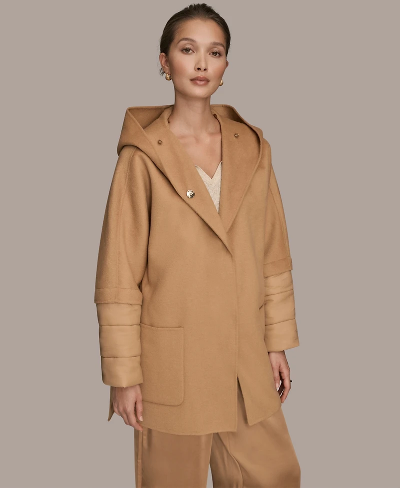 Donna Karan Weekend Women's Puffer Sleeve Cape Coat