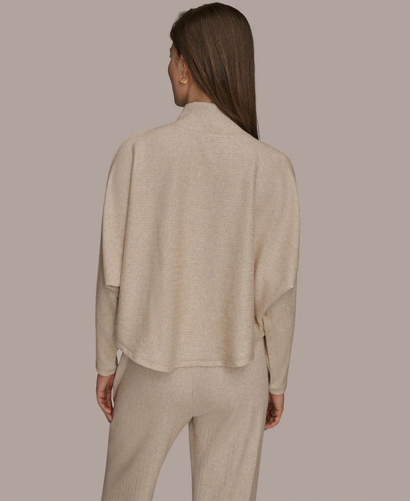 Donna Karan Weekend Women's Mock Neck Crop Top