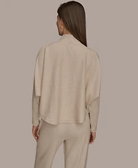 Donna Karan Weekend Women's Mock Neck Crop Top