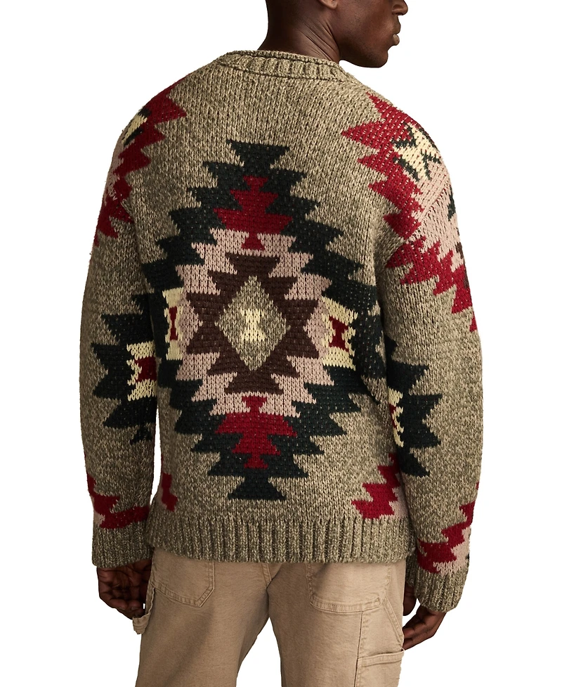 Lucky Brand Men's Crewneck Novelty Sweater