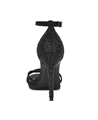 Nine West Women's Lartay Embellished Strappy Stiletto Dress Sandals