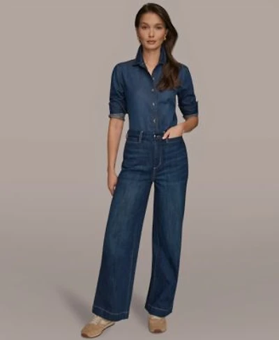Donna Karan Weekend Womens Denim Classic Womens Shirt High Rise Jeans