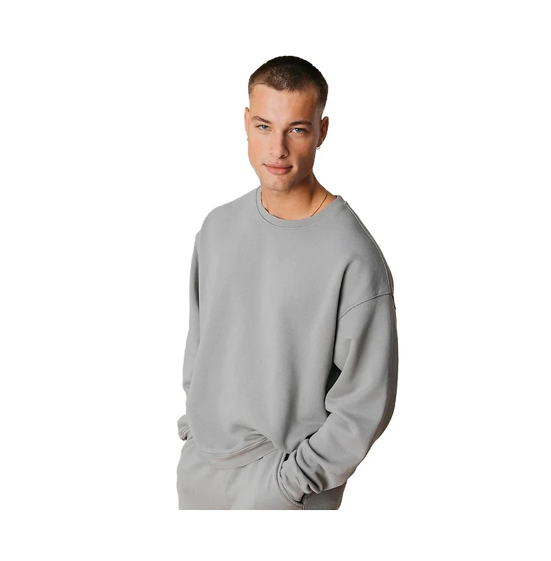 Ocio Men's Organic Cotton Teddy Oversized Crewneck