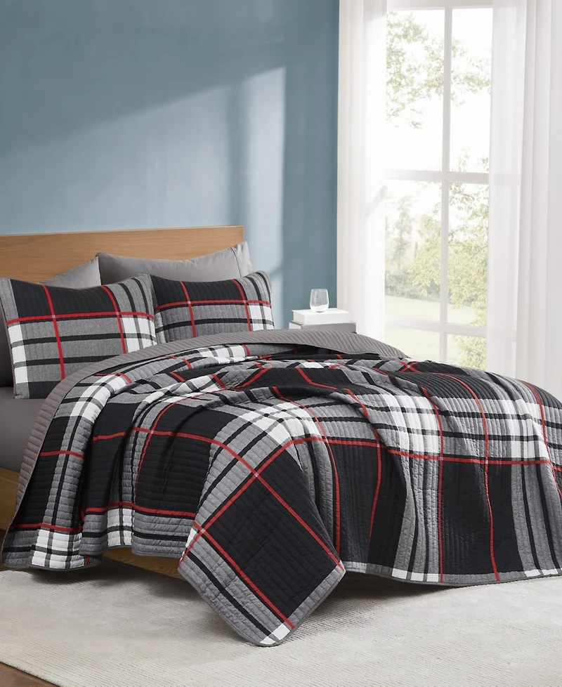 Truly Soft Danbury Plaid 3-Pc. Quilt Set, Full/Queen