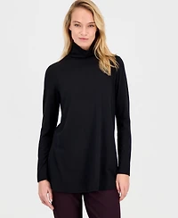 Eileen Fisher Women's Side-Slit Turtleneck Tunic