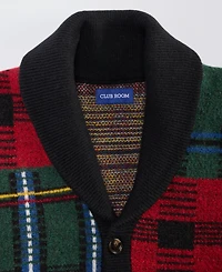 Club Room Men's Holiday Blocked Shawl Sweater, Macy's Exclusive