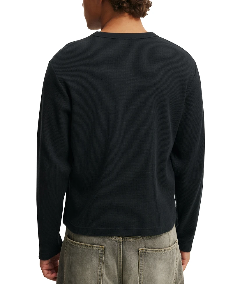 Cotton On Men's Cropped Fit Textured T-shirts