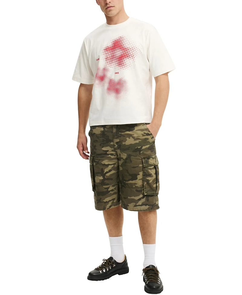 Cotton On Men's Cropped Fit Graphic T-Shirt