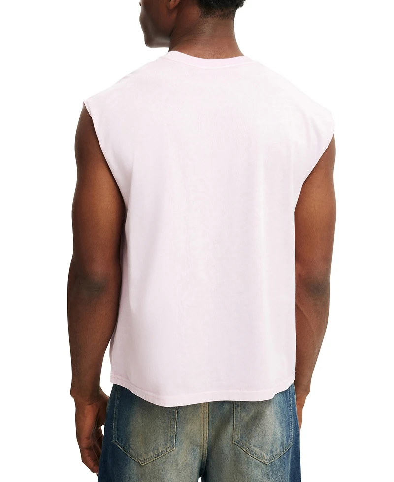 Cotton On Men's Cropped Fit Muscle T-Shirt
