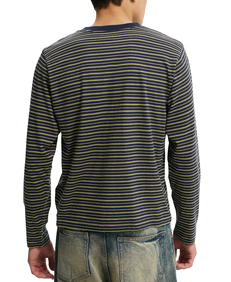 Cotton On Men's Cropped Fit Long-Sleeve T-Shirt