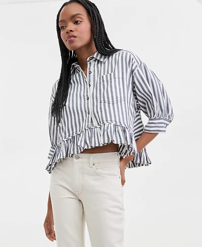 Free People Women's Bailey Striped Shirt