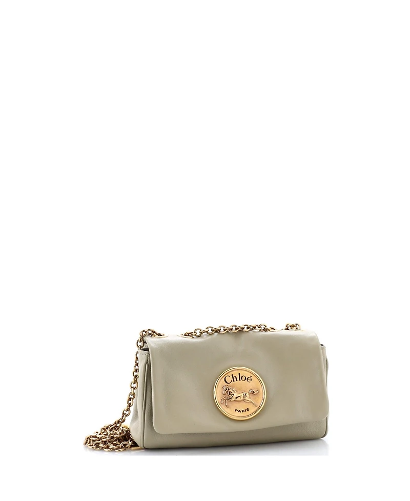 Pre-Owned Chloe Small Heritage Chain Shoulder Bag Leather