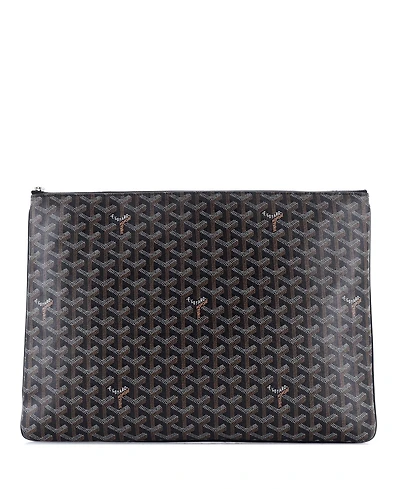 Pre-Owned Goyard Gm Senat Zip Pouch Coated Canvas