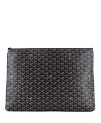 Pre-Owned Goyard Gm Senat Zip Pouch Coated Canvas