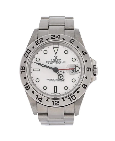 Pre-Owned Rolex Oyster Perpetual Explorer Ii Automatic Watch in Stainless Steel 40mm