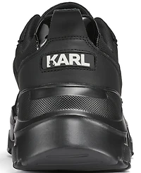 Karl Lagerfeld Paris Men's Patent Detail Round Toe Runner Shoes