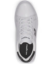 Karl Lagerfeld Paris Men's Side Logo Plain Toe Sneakers