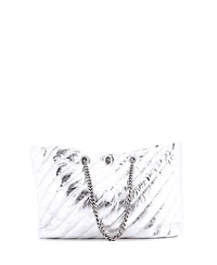 Pre-Owned Balenciaga Large Crush Carry All Chain Tote Quilted Leather