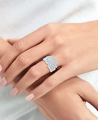 Forever Grown Diamonds Lab-Grown Diamond Ring (2.ct. t.w.) in 14K Gold Plated Sterling Silver