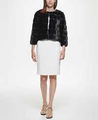 Calvin Klein Women's Textured Long Sleeve Cardigan Sweater