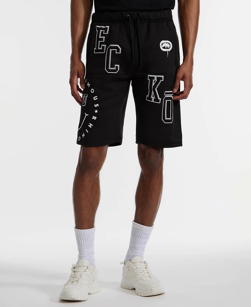 Ecko Unltd Men's Pro Rata Fleece Regular Fit Shorts
