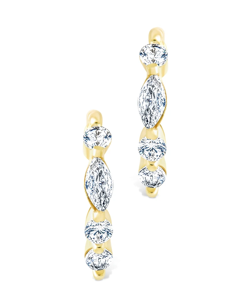 Sterling Forever Sterling Silver Kensington Micro Hoops