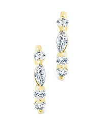 Sterling Forever Sterling Silver Kensington Micro Hoops