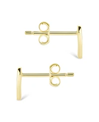 Sterling Forever Silver Peace Sign Studs