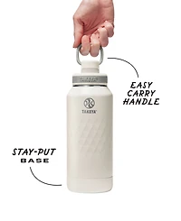Takeya Sport 32 oz. Triple-Insulated Water Bottle with Spout Lid