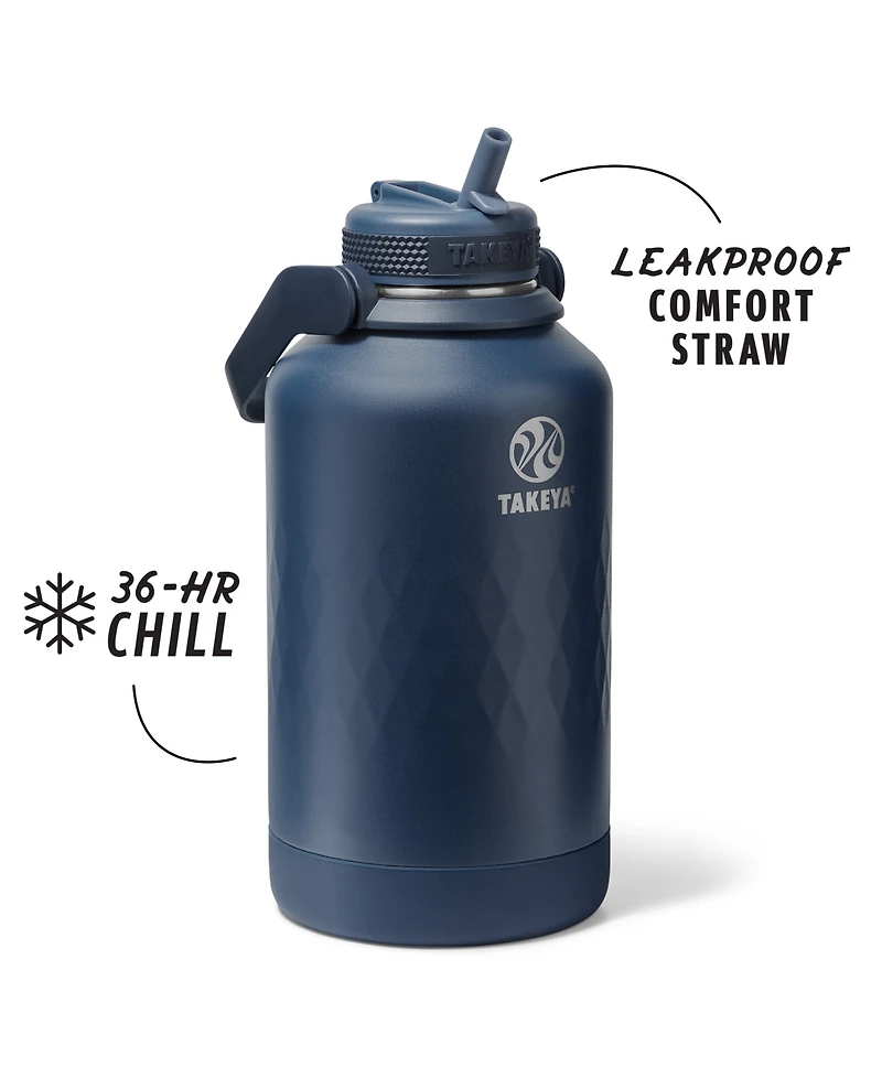 Takeya Sport 64 oz. Triple-Insulated Water Bottle with Straw Lid