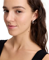 kate spade new york Silver-Tone Molten Hoop Earrings