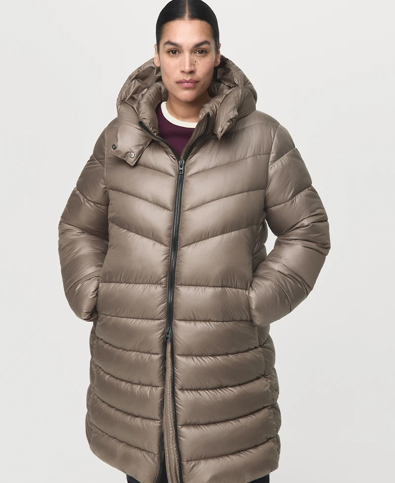 Mango Women's Hood Quilted Coat