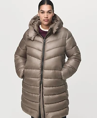Mango Women's Hood Quilted Coat