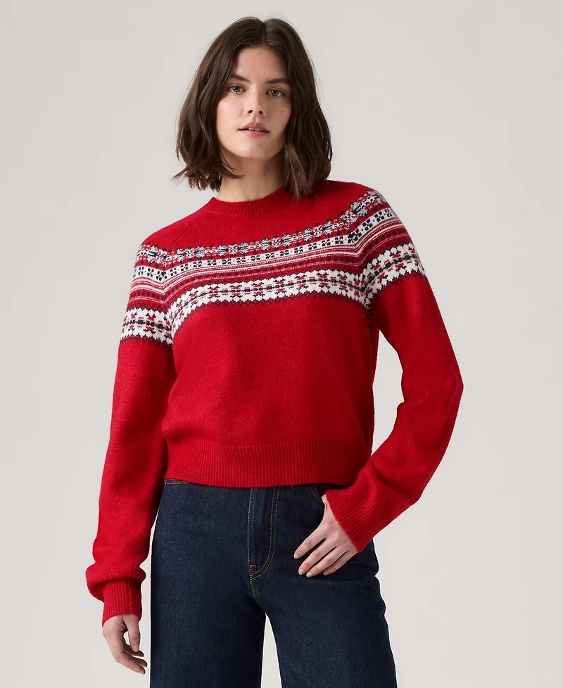 Levi's Women's Lou Fair Isle Crewneck Sweater