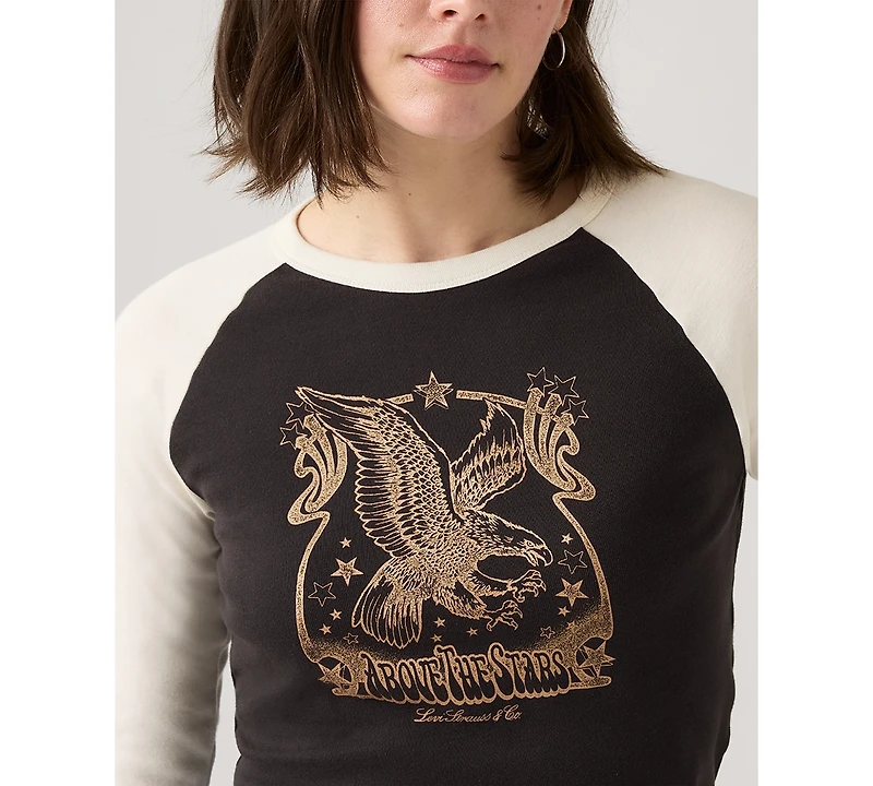 Levi's Women's Graphic Essential Raglan Long Sleeve Top