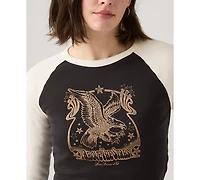 Levi's Women's Graphic Essential Raglan Long Sleeve Top