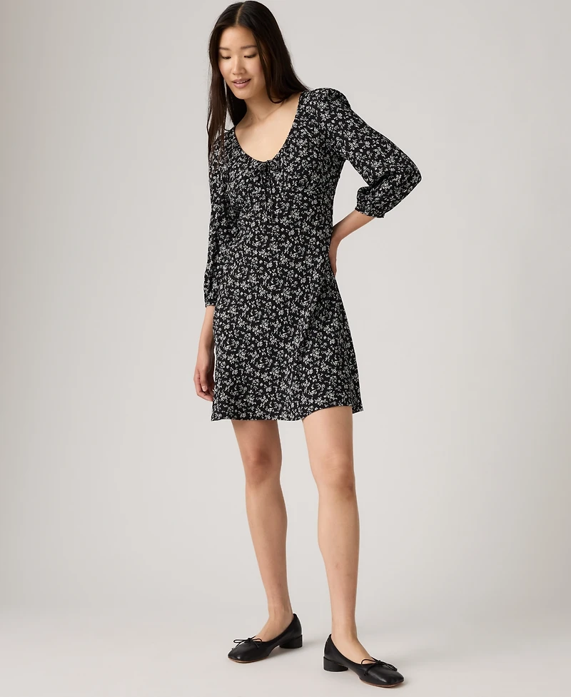 Levi's Women's Odette Holiday V-Neck Mini Dress