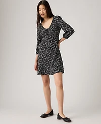 Levi's Women's Odette Holiday V-Neck Mini Dress