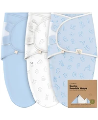 KeaBabies 3pk Soothe Baby Swaddle, Organic Swaddle Sleep Sacks, Newborn, Infant Sack
