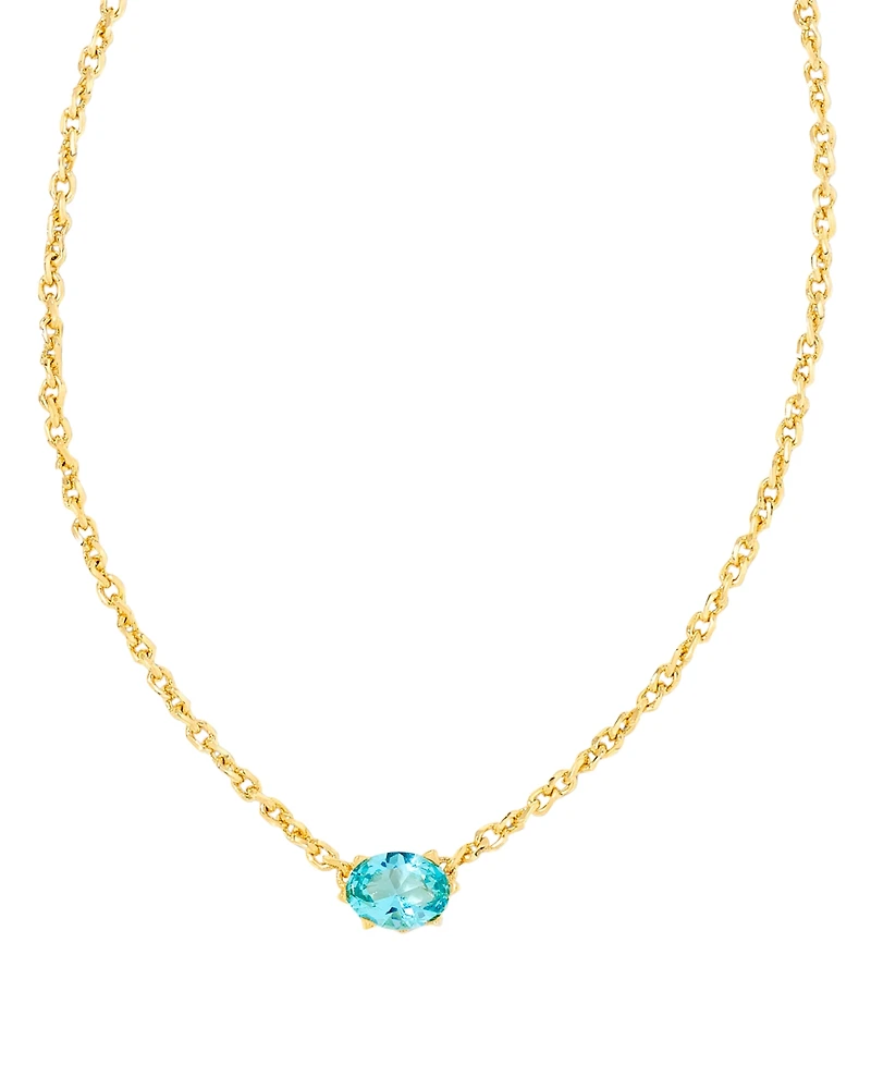 Kendra Scott 2-Piece Cubic Zirconia Cailin Pendant Necklace and Huggie Earrings Gift Set
