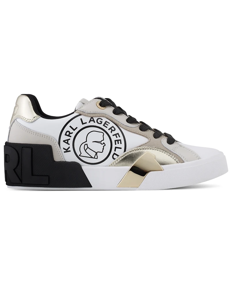 Karl Lagerfeld Paris Women's Meryn Lace Up Sneakers