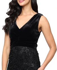 Alex Evenings Petite Sleeveless Soutch A-Line Long Dress