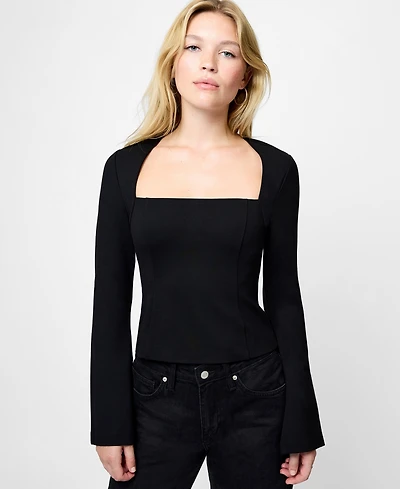 French Connection Women's Cleo Ponte Long-Sleeve Top