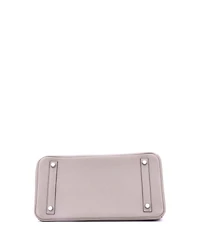 Pre-Owned Hermes Birkin 30 Handbag Grey Novillo with Palladium Hardware